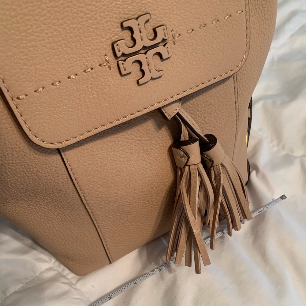 Tory Burch Leather Tassel Mini Backpack - Picture 7 of 8